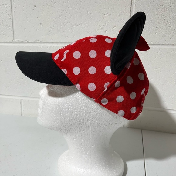 Disney Parks Disneyland Minnie Mouse Polka Dot Ears Bow Adjustable Hat Youth H2 - Picture 5 of 13